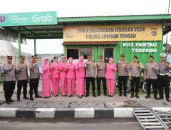 Kapolres Loteng Dan Bhayangkari Kunjungi Pos Pengamanan Lebaran